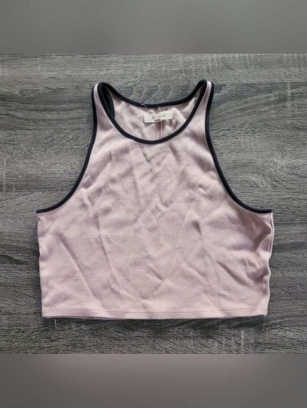 Madewell Offline Crop Tank Top In Colorblock